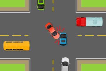 Verkehrsunfall: Zwischen Linksabbieger und entgegenkommendem Fahrzeug