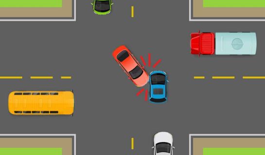 Verkehrsunfall: Zwischen Linksabbieger und entgegenkommendem Fahrzeug